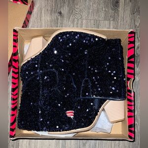 🔥 Brand NEW Cuce Knee-High NFL New England Patriots Sequin Boots Size 11 🔥